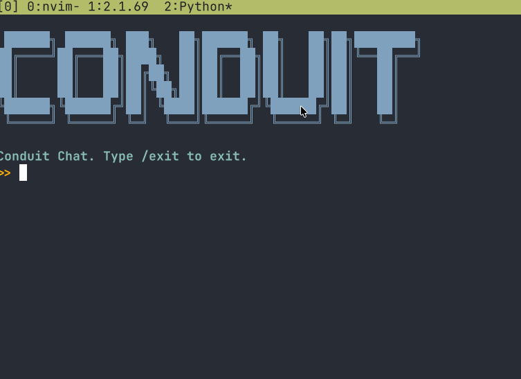 Conduit's chat interface